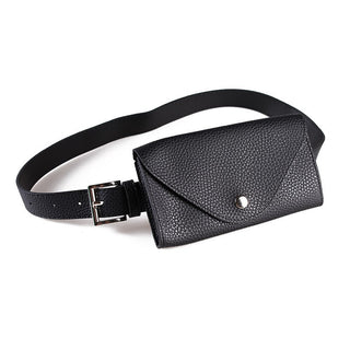 Litchi Pattern Mobile Phone Waist Bag Belt Type - Phosgene