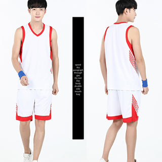 Basketball Sports Suit Men's Summer Casual Wear Sleeveless Thin Vest Running Suit Shorts Sportswear - Phosgene