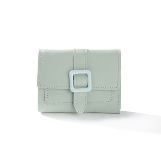 Purse Short Solid Color Card Holder Spring Women's High Sense - Phosgene