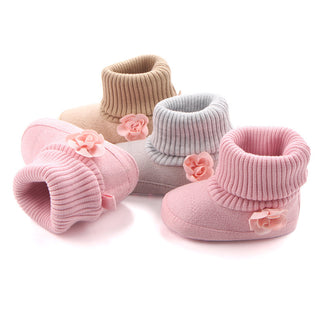 New Products Of Spring And Autumn, Three Women Baby Boots, Wholesale Screw Sleeve Socks, Mouth Shoes, Baby Toddler Shoes 0757 - Phosgene