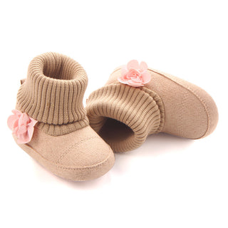 New Products Of Spring And Autumn, Three Women Baby Boots, Wholesale Screw Sleeve Socks, Mouth Shoes, Baby Toddler Shoes 0757 - Phosgene