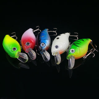 WALK FISH 5Pcs Lot Fishing Lure 5 Color Minnow Road Bait Small Fatty Fish Bait Fishing Gear Hard Bait Spinner Artificial Bait - Phosgene