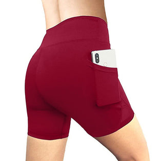 Hip Raise Yoga Women's High Waist Solid Color Tights Running Fitness Sports Pants - Phosgene