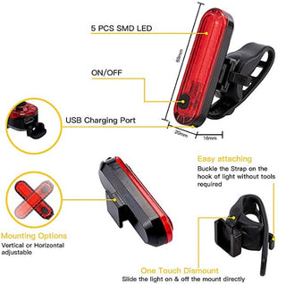 The New USB Charging Glare Cycling Light - Phosgene