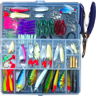 132 Pcs Fishing Lures Set Mixed Minnow Hooks Fish Lure Kit In Box Artificial Bait Fishing Phosgene