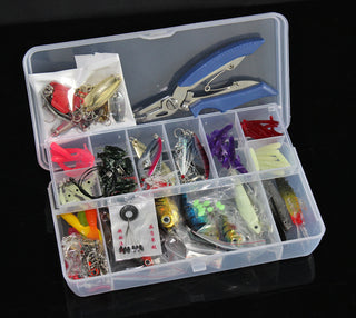 132 Pcs Fishing Lures Set Mixed Minnow Hooks Fish Lure Kit In Box Artificial Bait Fishing Phosgene