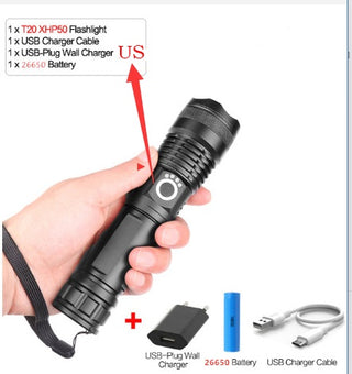 USB Charging Zoom P50 Flashlight - Phosgene