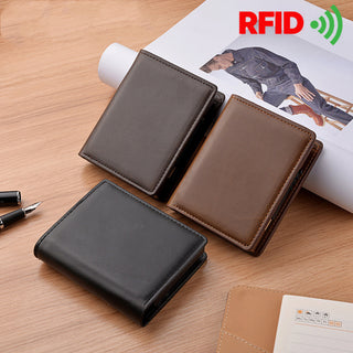 Men's Short Automatic Pop-up Aluminum Alloy Card Package Anti-theft Swiping Anti-magnetic Card Cover Cassette - Phosgene