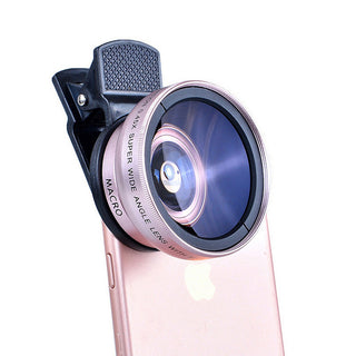 Mobile phone lens 0.45Xwide angle 12.5 times the macro external lens photography camera universal HD Combo - Phosgene