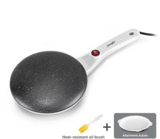 Breakfast Crepe Maker Spherical Non-stick Baking Pan, One Stick, Two Flips Phosgene