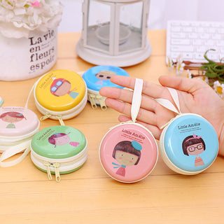 Korean cute horse iron element girl zero wallet mini pocket earphone package coin key bag - Phosgene