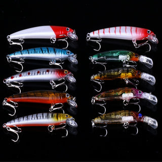 HENG JIA fast selling 56 pieces of lure bait bait kit EBAY bursting fake bait suit lure - Phosgene