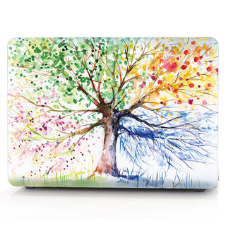 Compatible with Apple, MacBook Transparent Plastic Protective Case Printed with Custom Design - Phosgene