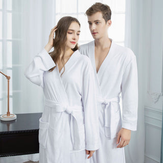 Four Seasons Towel Bathrobe Japanese And Korean Men's Bathrobe Beauty Salon Hotel Same Style Couple Cross-border - Phosgene