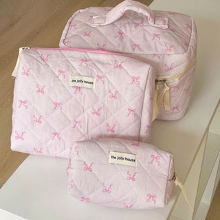 Ribbon Bow Makeup Bag For Students Korean Edition - Phosgene