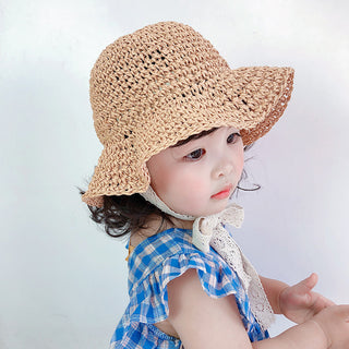 Kids Sunscreen Lace Lace Breathable Bucket Hat - Phosgene