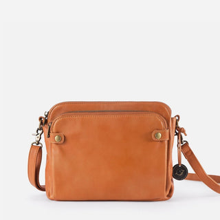 European And American Retro Three-layer Leather Messenger Bag - Phosgene