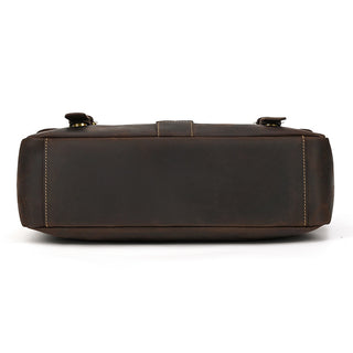 Retro Men's Briefcase Crazy Horse Leather - Phosgene