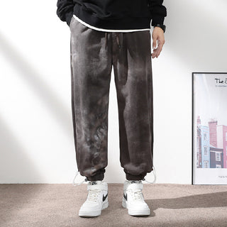 Elastic Waist Drawstring Ankle-tied Sweatpants Men - Phosgene