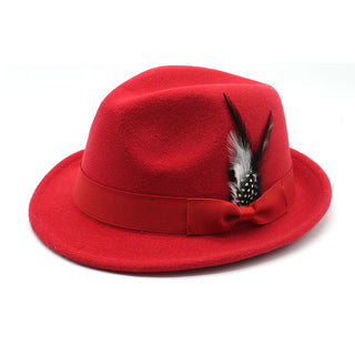 Men's Billycock Feather Fur Felt Hat - Phosgene