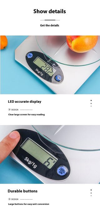 Simple Mini Kitchen Electronic Scale - Phosgene