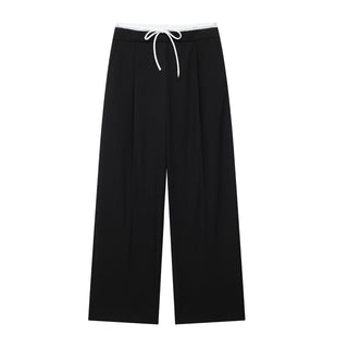 Casual Versatile High Waist Slimming Wide Leg Pants - Phosgene