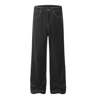 Pocket Flip-down Inside-out Wear Jeans Men Phosgene