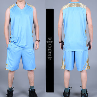 Basketball Sports Suit Men's Summer Casual Wear Sleeveless Thin Vest Running Suit Shorts Sportswear - Phosgene