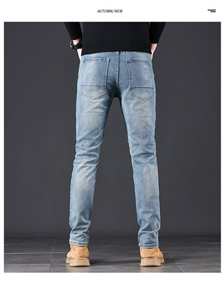 High-end Blue With Holes Jeans For Men Phosgene