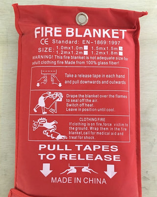 Fire Blanket Fiberglass Fire Flame Retardant Emergency Survival Fire Shelter Safety Cover Fire Emergency Blanket - Phosgene