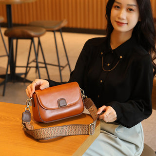 Genuine Leather Women's Bag First Layer Vegetable Tanned Portable Crossbody Phosgene