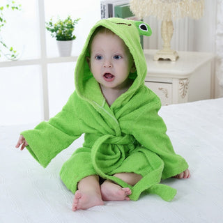 Cartoon Cute Animal Modeling Baby Bath Towels Baby Bathrobes Cotton Children's Bathrobes Baby Hooded - Phosgene