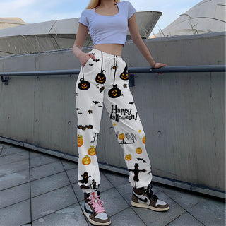 Printed Loose Tappered Sports Pants Fashion - Phosgene