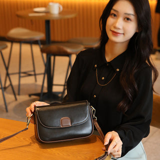 Genuine Leather Women's Bag First Layer Vegetable Tanned Portable Crossbody Phosgene