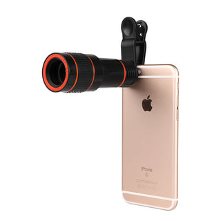 Zoom Mobile Phone Clip-On Retractable Telescope Camera Lens For  Galaxy S3 S4 S5 S6 S7 Edge Phone - Phosgene