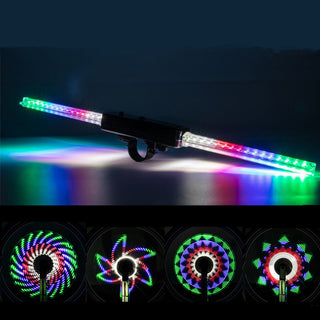 Bicycle Wheel 64led Flower Drum Lamp Spoke Decorative Wheel Lamp - Phosgene