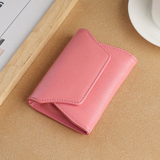 Japanese Coin Purse Cowhide Multi-functional Small Leather Card Holder Phosgene