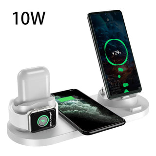 Wireless Charger For IPhone Fast Charger For Phone Fast Charging Pad For Phone Watch 6 In 1 Charging Dock Station - Phosgene