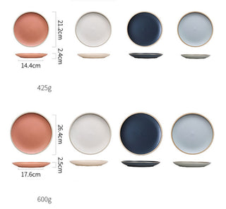 Pure color matte ceramic plate - Phosgene