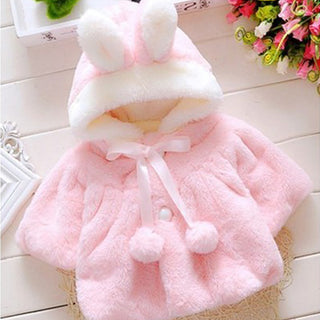 Samantha Rabbit Hood Coat - Phosgene