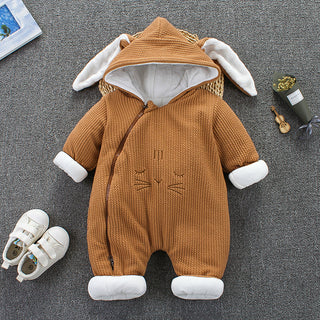 Autumn Winter Coat Jumpsuit Baby Clothing Newborn Snowsuit Boy Warm Romper Down Cotton Jackets Girl Snow clothes Bodysuit - Phosgene