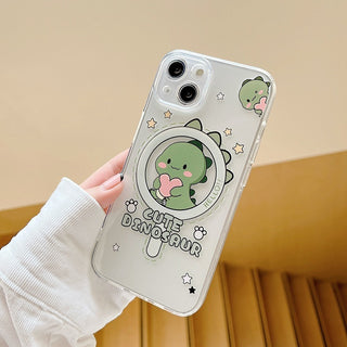 Cute Dinosaur Panda Magnetic Phone Case - Phosgene