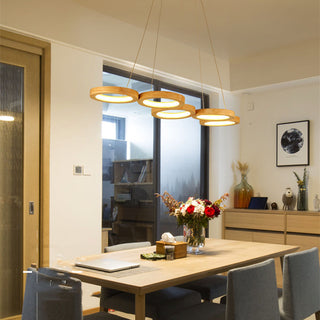 Simplicity Solid Wood Dining Pendant Circle - Phosgene