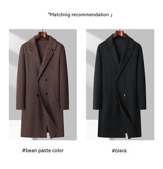 Winter Double-sided Woolen Coat Men's Mid-length Wool Casual Thickening Woolen Coat - Phosgene