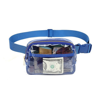 Female Minimalist Casual Transparent Waist Bag - Phosgene