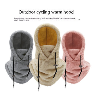 Winter Outdoors Cycling Sports Wind-proof Cap Cold Protection Thickening Scarf Hat - Phosgene