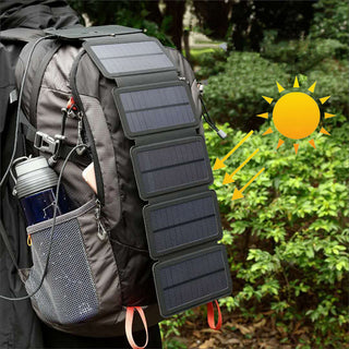 Outdoor Folding Solar Panel Charger Portable 5V 2.1A USB Output Devices Camp Hiking Backpack Travel Power Supply For Smartphones - Phosgene