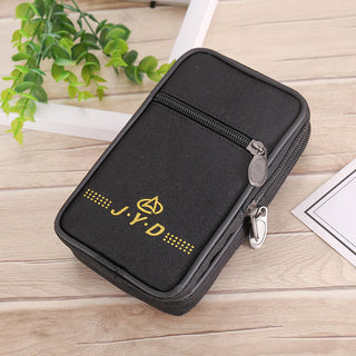 Enlarged Canvas Mobile Phone Bag Zipper Waterproof - Phosgene