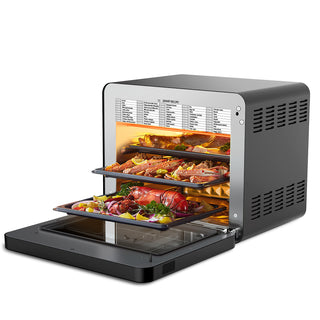 Geek Chef Steam Air Fryer Toast Oven Combo , 26 QT Steam Convection Oven Countertop , 50 Cooking Presets, With 6 Slice Toast, 12 In Pizza, Black Stainless Steel. Prohibited From Listing On Amazon Phosgene