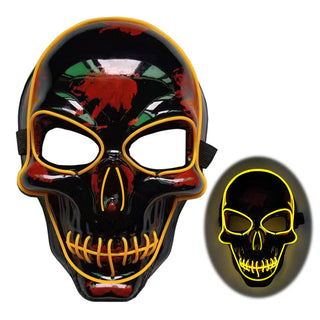 Halloween Skeleton Mask LED Glow Scary Mask - Phosgene